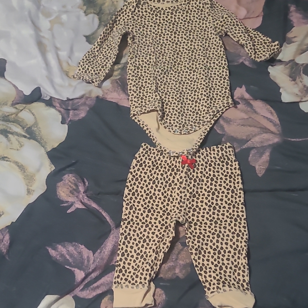 Leopard Print Baby Outfit
